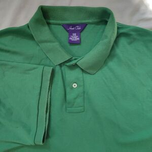 Hunt Club‎ Men Size XL Solid Green Polo Shirt